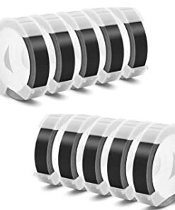 Label Maker – Tape Black (box of 10 rolls)