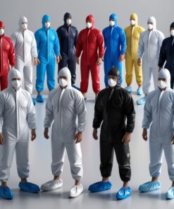 Alternative view of Disposable sterile coveralls blue X large