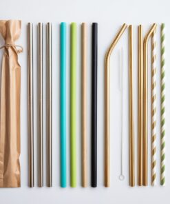 kolorae individually wrapped tall straws