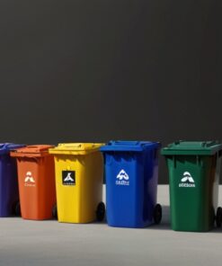 120l rubbish bin