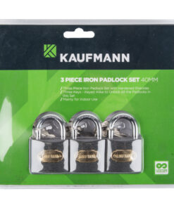 Kaufmann Steel Lock Set 3 Pc 40Mm
