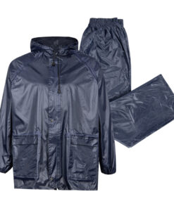 Rainsuit Rubberised Nylon Blue Xx Large