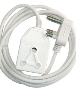 Nexus Extension Cord White Dbl 5M 1.0Mm 10A