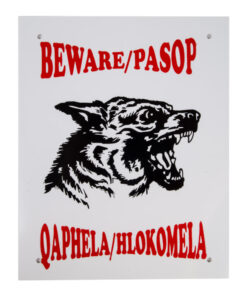 Complete Sign - Beware Alsatian