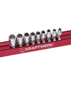 Kraftwerk Magnetic Rail Socket Set 1/4-Inch Drive Imperial 9 Pieces
