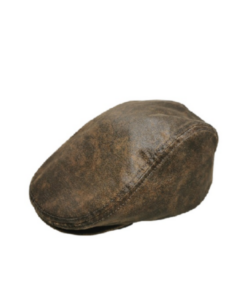Oil Skin Flat Cap