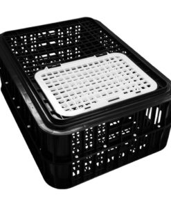 Alternative view of Poltek Crate Classic Live Bird Cage Black 10 Birds