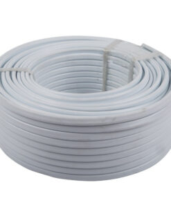 Cable Flat 2 Core + Earth White 50M 2.5Mm
