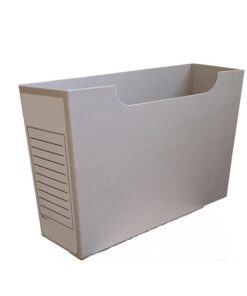 Cardboard Document Containers - Lateral - A4 - Greyline - 22 x 16 x 32 cm - Pack of 60 - BCA402
