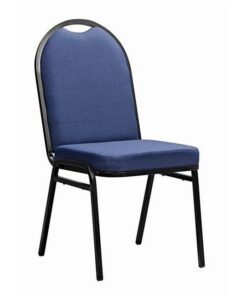 Office Chair - Banquet - Full Back - No Arms - Square Tube - 91 x 46 x 64 cm - SE019-blue