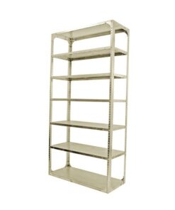 Bolted Shelving Steel Bay 7 Shelves - Uni-Angle - Seven Shelf Kit - Painted - 335.3 x 91.4 x 61 cm