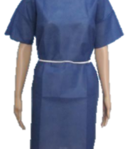 25 Gsm Polypropylene Short Sleeve Disposable Patient Gown – Min 1000 Units