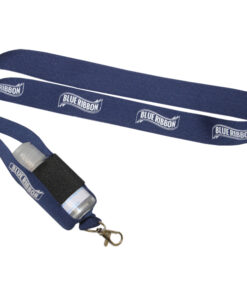 1 Col Printed Lanyard with PVC Pouch and 50ml Sanitiser – Min 100 units