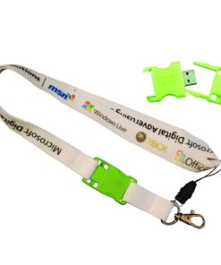 25mm Petersham with USB Lanyard – Min Order 100 units