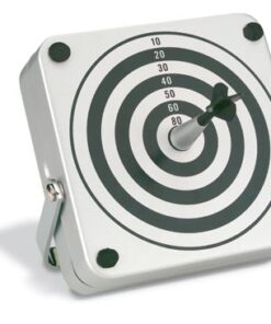 Target it. Magnetic dart game with post it pad in metal box.