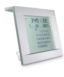 Solar dual powered desk clock