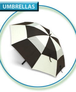 Black & White Gust Buster Golf Umbrella
