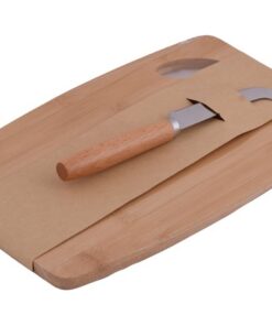Bamboo Cheese Cutting Board and Knife