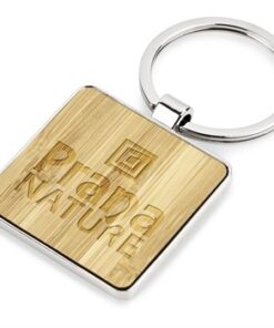 Bamboo Executive Gift – Brandable Square Keyholder