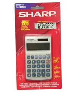 Sharp Hand Held 8Digit Solar Power El240 – Min orders apply, ple