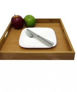 Square Bamboo Tray ( 36X36 X 4.5Cm)