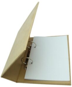 Recycled Leather A5 Lever Arch File – Plain – Min Order: 250 uni