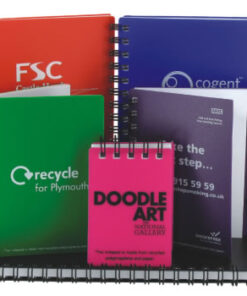 Recycled Polypropylene & Paper A4 Notepad – 1 Col: 1 Cover (pos)