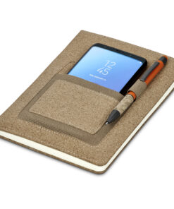 Eco Friendly A5 Cork Notebook With Pocket – 160 lined pages