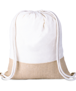 Eco Friendly Drawstring Bag – Jute & Cotton