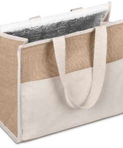 Eco Friendly Jute & Cotton Large 30-Can Cooler
