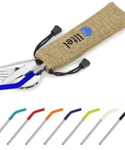 Eco Friendly Safari Cutlery & Straw Set
