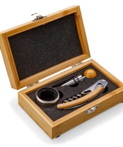 Eco Friendly Wine Set In Bamboo Gift Box