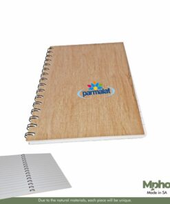 Eco Friendly Wooden A5 Spiral Notebook With Lined Pages – Min 100 Units
