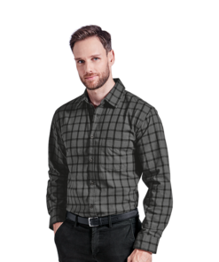 Enviro Eco Friendly Lounge Shirt Long Sleeve. Charcoal/Black or Navy/Blue