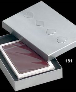 playing cards single in die cut foam in alu box