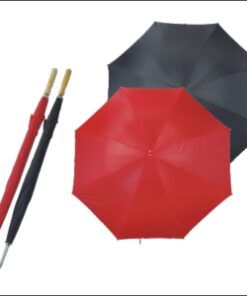 GOLF UMBRELLA WITH WHT WOODEN HANDLE (2 TONE)