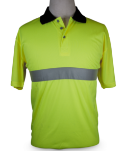 Reflective Golf Shirt – Lime
