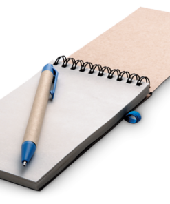 Eco Notepad & Pen – Blue