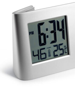 Solar powered desk clock