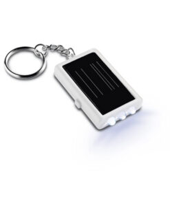 Solar powered torch keyring