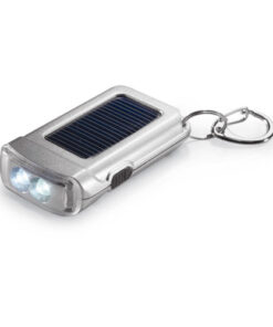 Solar powered torch keyring