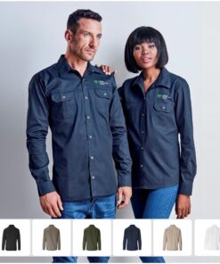 Ladies Long Sleeve Wildstone Bush Shirt – 100% Cotton With Pleated Pockets Tracker Shirt