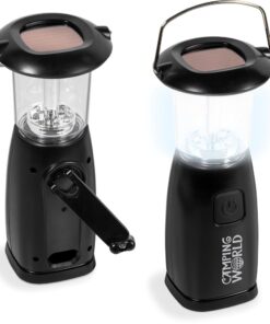 Luminescence Lantern – Recharge via Embedded Solar Panel or Kinetic-Crank