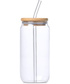 Natsu Glass & Bamboo Tumbler & Straw – 500ml