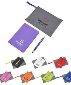 Notebook & Pen Set in Pouch – Great Conference Corporate Gift