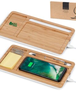 Okiyo Eco Friendly Desk Organiser With Wireless Charger