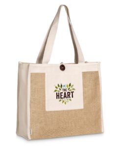 Okiyo Eco Friendly Hikari Jute & Cotton Tote Shopper Bag