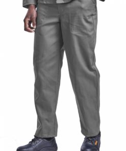 Conti Suit Trousers Poly Cotton Platinum. Avail in Black, Grey, Navy or Royal Blue. Sizes 30 – 50