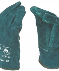 Leather Glove Welding Lined Green 16 inch