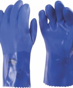 Glove Pvc 36Cm Cuff Blue